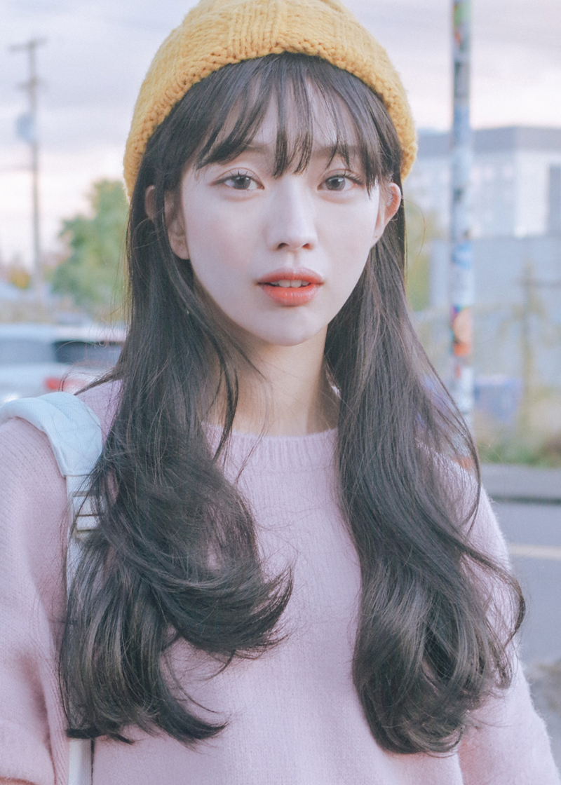 pinkage假发女长发空气刘海整顶假发套仿真长卷发假发扎马尾假发