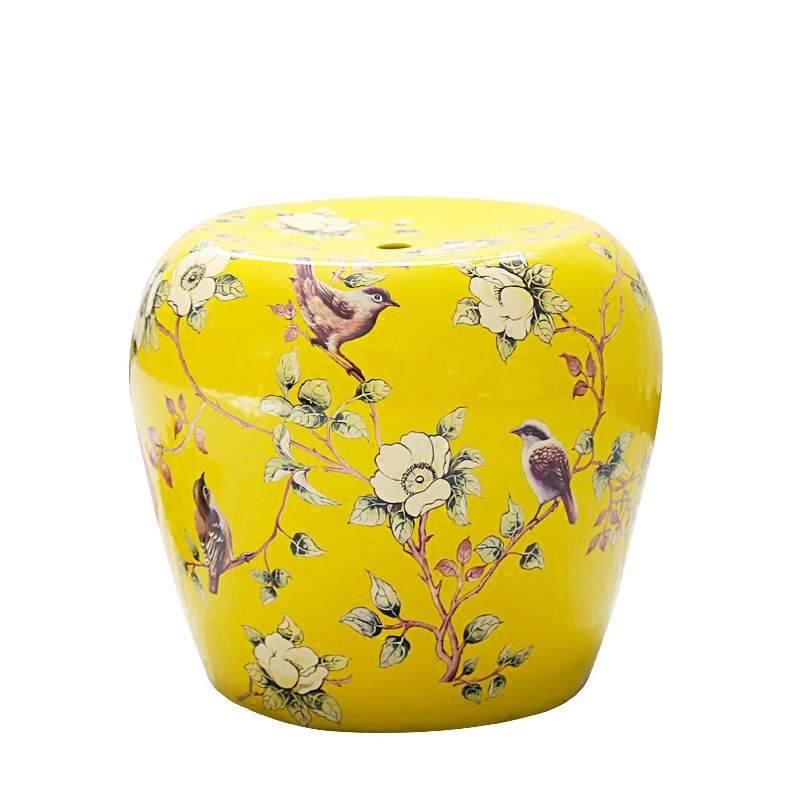 American pastoral jingdezhen ceramic stools furnishing articles village flowers and birds in shoes who sitting room toilet who furnishing articles ornaments