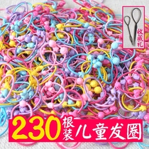 Korean version of childrens head rope without injury Princess hair ring baby Zhair rubber band Leather Sleeve Cute Girl Hair Rope