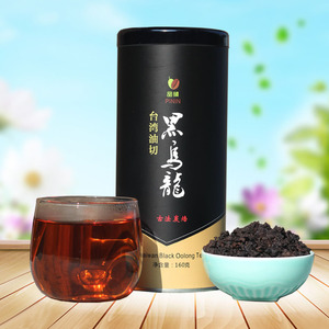 2送1台湾黑乌龙茶叶罐装碳培乌龙高山茶冻顶乌龙茶油切黑乌龙茶包