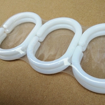 Shower curtain adhesive hook environmentally friendly white thick resin round curtain ring telescopic rod shower room accessories