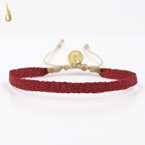 European Spanish niche Guanabana with flash pomegranate red transfer couple girlfriends hand rope bracelet spot