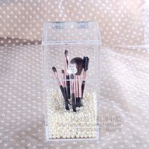 Customized desktop acrylic transparent makeup dust makeup brush bucket beauty brush bucket