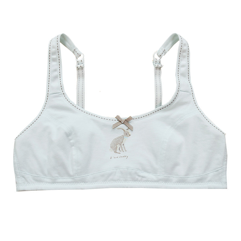 百伶百俐 棉质少女内衣 发育期搭扣式无钢圈学生文胸1393