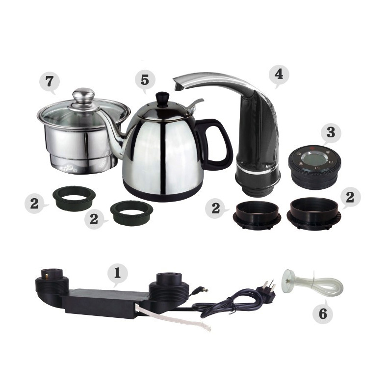 The beginning day, tea sets electric kettle sterilization pot wire tea tray controller faucet accessories