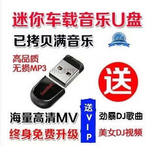 汽车音乐U盘带歌曲 8G 小迷你USB U盘带MP3