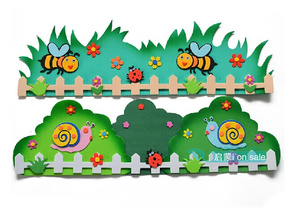 新 幼儿园教室环境布置 EVA栅栏泡沫墙贴 动物