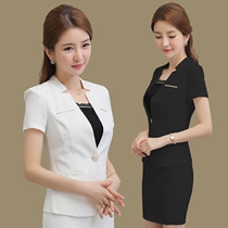 Professional dress womens suit dress hotel front desk overalls fashion foreign style dress work dress uniform Korean version