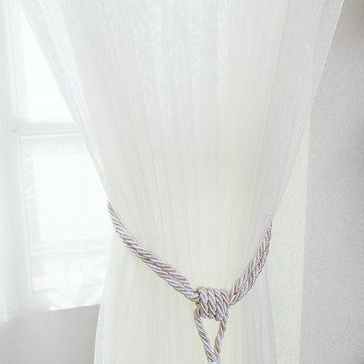 布一堂 色织透光客厅卧室书房纱帘 1#简约现代纯色百搭 定制_9折现价