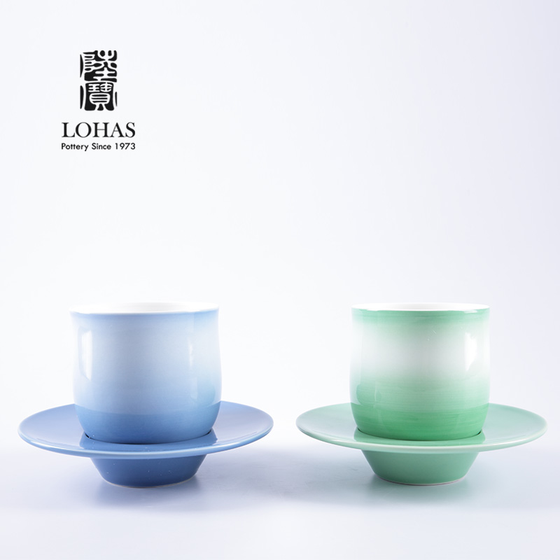 Taiwan lupao tea set upright cup mark cup with British swing ipads porcelain cup tray was British wind coffee cup