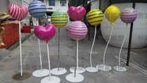 FRP sculpture lollipop ornament Christmas ball Christmas candy balloon love waterproof and sunproof Mei Chen ornament