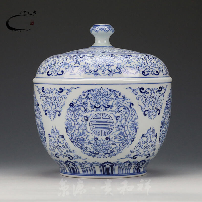Beijing DE tea ware and auspicious jingdezhen ceramics by hand to wake POTS are scattered receives POTS of tea packaging gift box