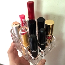 Lipstick storage rack Lipstick storage finishing box Desktop sample lipstick lip gloss Acrylic transparent crystal storage box
