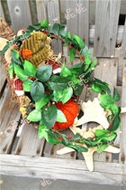 Mori girl green leaves rattan original environmental theme children adult head wreath photo photo with accessories full