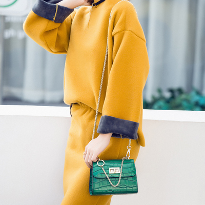 圣蒂梵小包包单肩斜挎包链条包牛皮2016新款