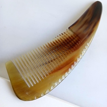 Seven G Gge Color Superior Natural Craft White Buffalo Horn Comb Short Shank Bag Wrap Comb Convenient Carry