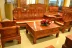 Giá đặc biệt! Dongyang gỗ hồng voi kết hợp sofa đầu năm / sáu / mười mảnh phòng khách gỗ gụ nội thất gỗ rắn - Ghế sô pha