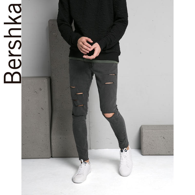 Bershka 超修身九分牛仔裤 05311153