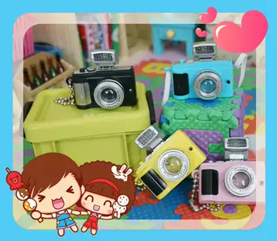 Flash camera scene props BJD6 points small cloth EXO doll Star Doll fried hair GOT7 baby props