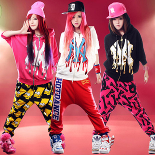 成人爵士舞街舞嘻哈现代舞蹈服饰ds演出服装男女表演服装套装学生