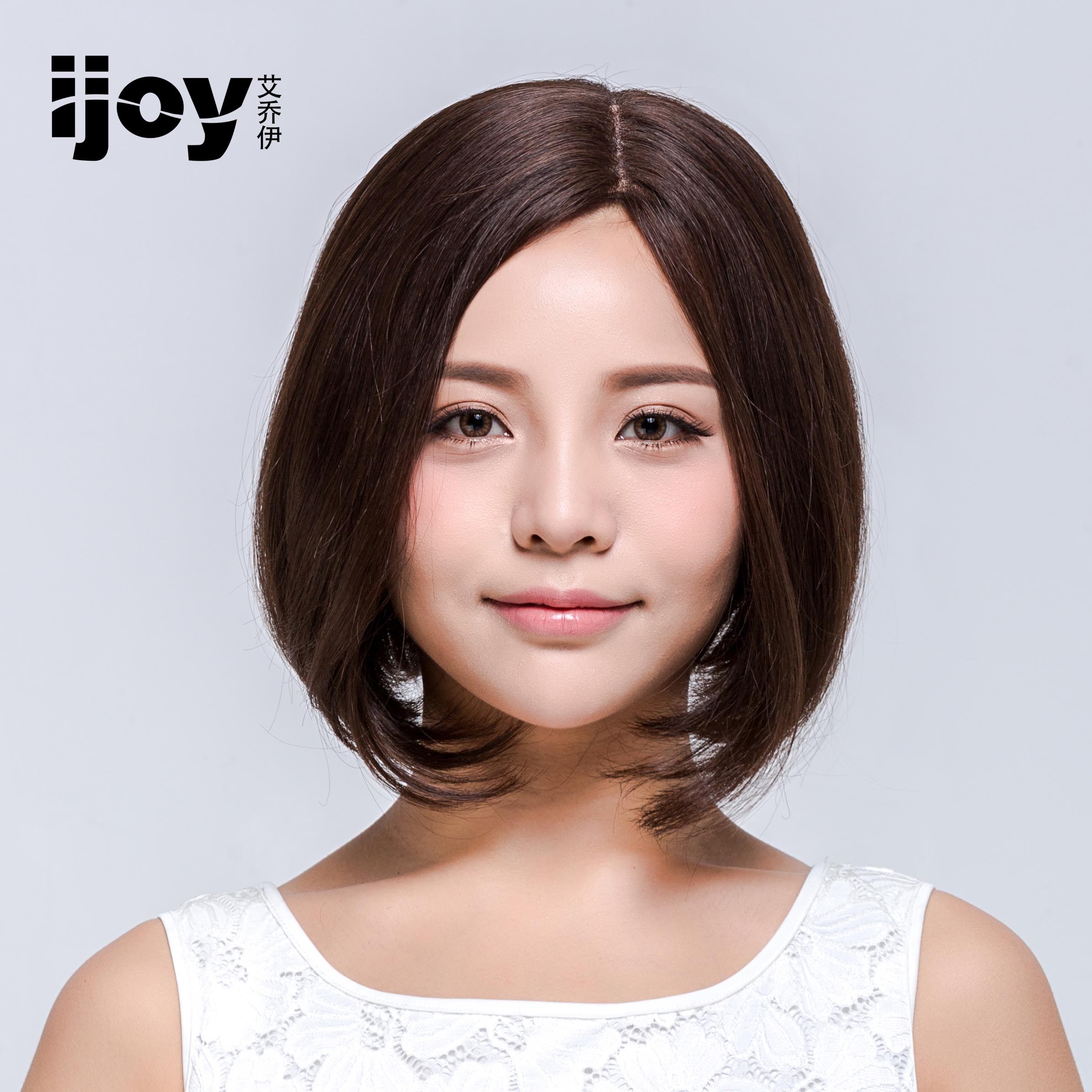 黛美丝偏分短发波波头假发时尚逼真假发短卷内扣微扣短头发套