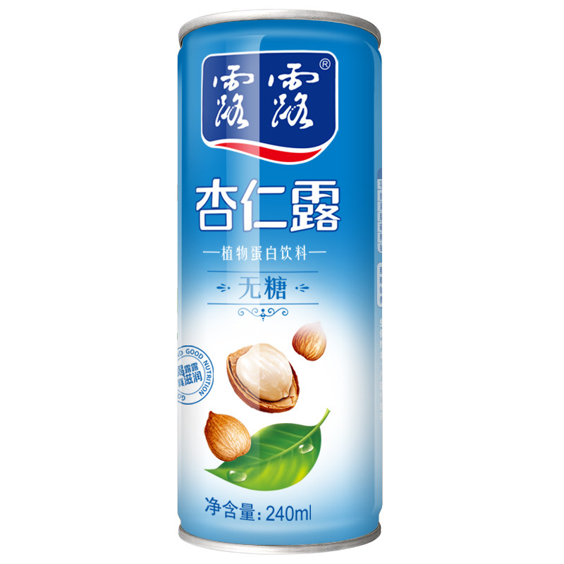 【天猫超市】 露露无糖杏仁露 240ml/罐 露露饮料 植物蛋白饮料