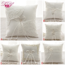 Liyuan export quality wedding personality European creative wedding wedding supplies on the ring fine embroidered pillow