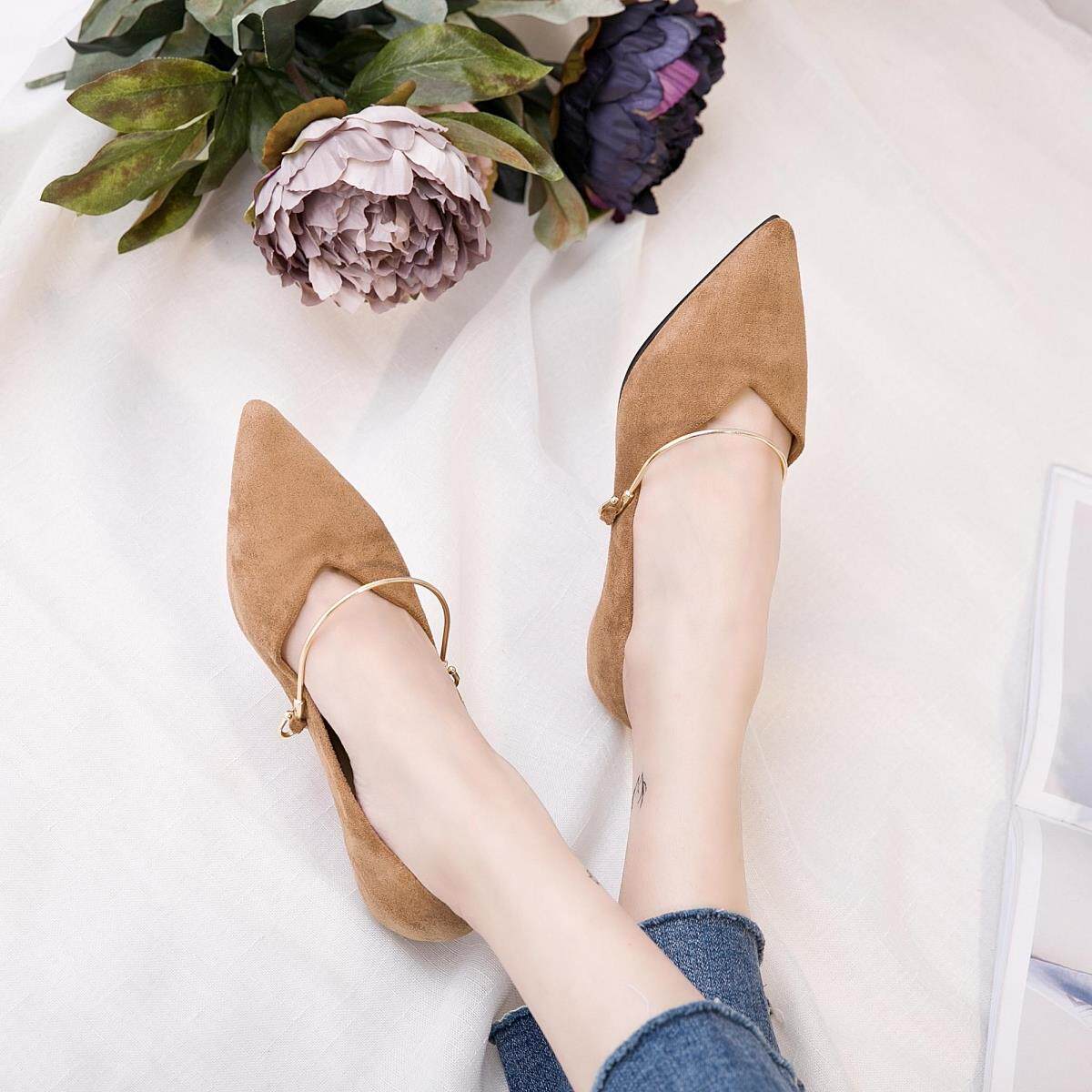 珂卡芙2017夏季新款韩版百搭运动休闲鞋女中跟学生透气内增高女鞋