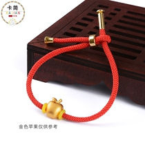 Can wear 3D hard gold jewelry DIY hand rope red rope Milan rope bracelet men and women couples new bracelet