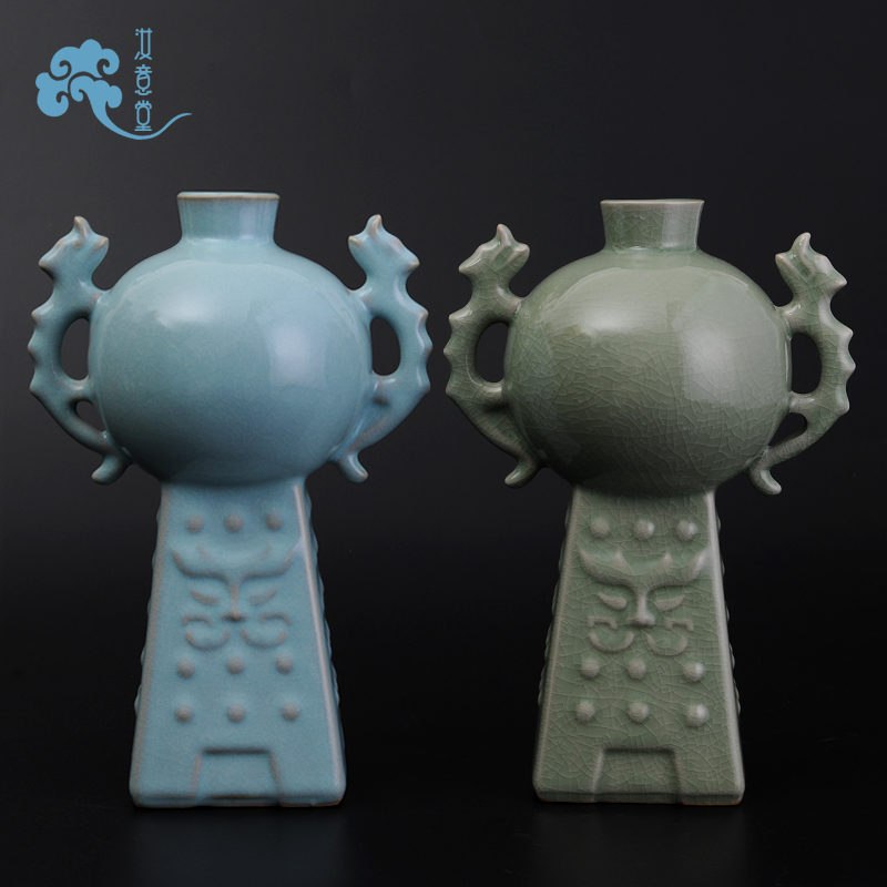 Ore your up crafts of Chinese style classical style of the ancients contracted sitting room office TV ark, ceramic vase decoration furnishing articles