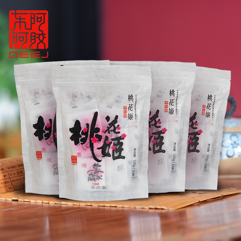 东阿阿胶旗舰店 桃花姬阿胶糕135g*12袋季卡 即食固元膏ejiao产品展示图3