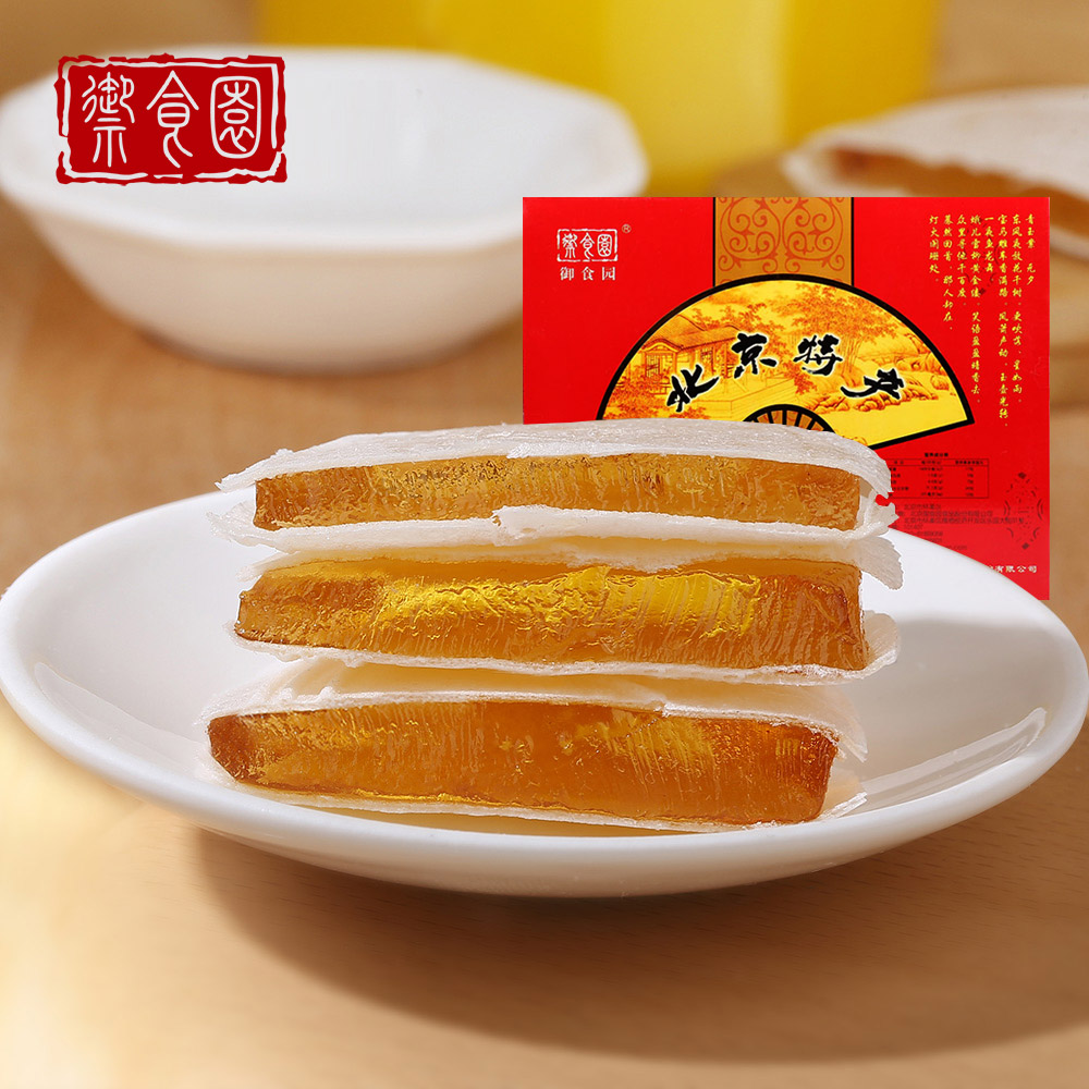 御食园水果味茯苓饼礼盒400g 茯苓饼特产 北京点心糕点食品产品展示图2