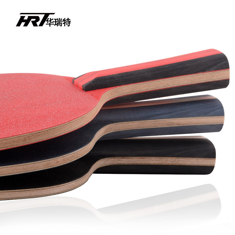 Authentic crystal carbon table tennis bat floor HRT Huaruite black red blue crystal double carbon table tennis floor