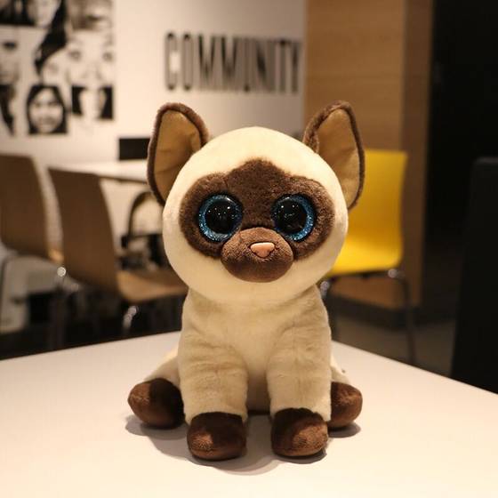 Japanese Siamese cat doll Big eyes paw cat plush toy, little rabbit bull head stalk dog doll authentic
Japanese Siamese cat doll Big eyes paw cat plush toy, little rabbit bull head stalk dog doll authentic