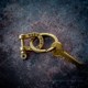 American retro brass copper-nickel alloy horseshoe buckle keychain car key pendant personalized motorcycle motorcycle accessories American retro brass copper-nickel alloy horseshoe buckle keychain car key pendant personalized motorcycle motorcycle accessories