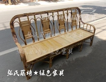 Zhangs rattan chair Bamboo furniture Four-person bamboo chair sofa Three-person four-person bamboo chair Chair sofa Three-person sofa