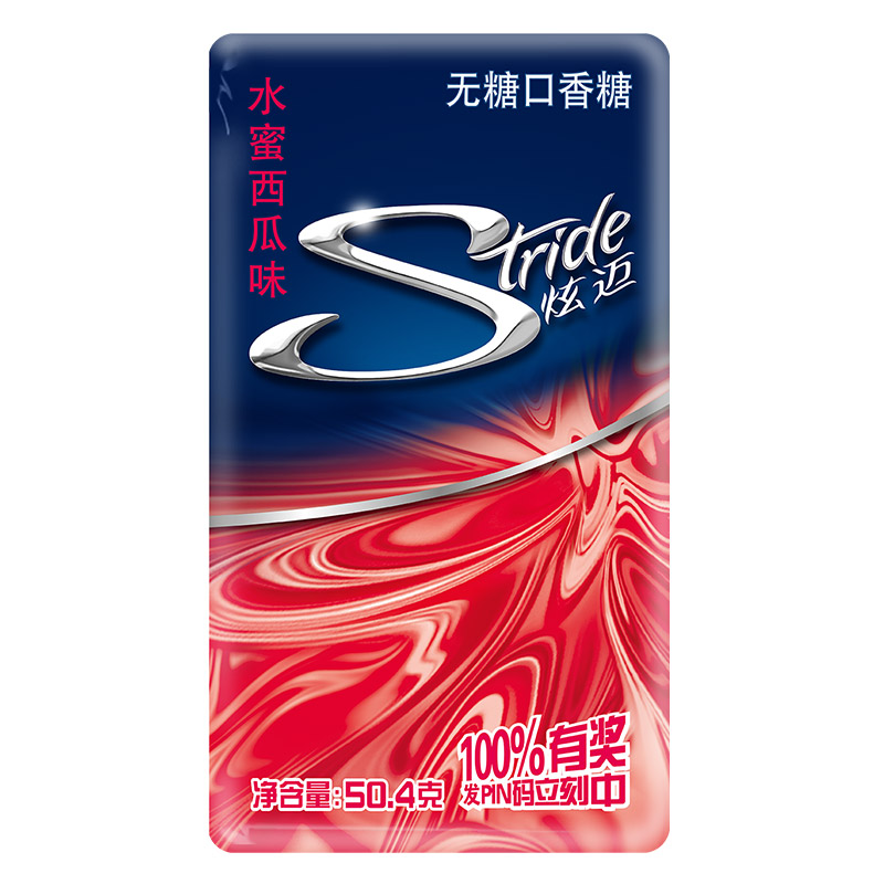 天猫超市亿滋炫迈无糖口香糖糖果水蜜西瓜味28片美味持久