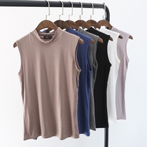 Half high collar base shirt female thin modal vest sleeveless small high collar European station spring and autumn 2020 stand collar t-shirt
