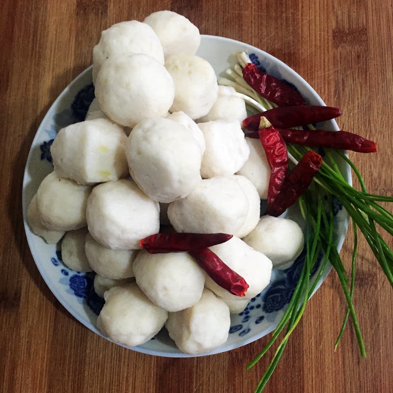 鱼丸湖北荆州特产鱼圆漂圆农家手工鱼丸火锅食材新鲜现做500g包邮_8折