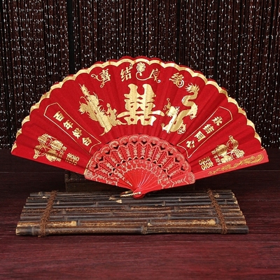 结婚扇子 龙凤