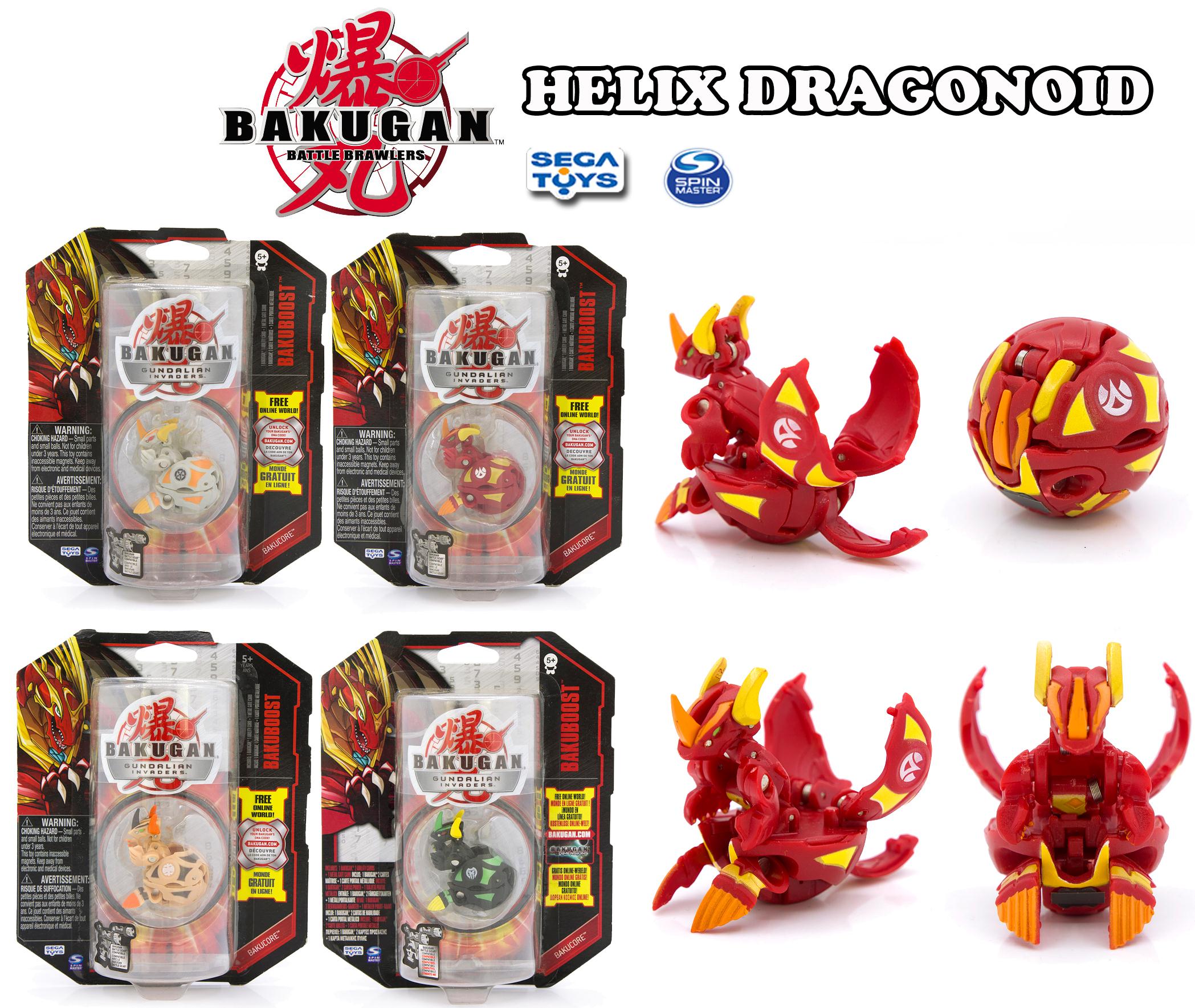 sega世嘉bakugan爆丸3狩猎保卫者helix dragonoid基因独角巨龙