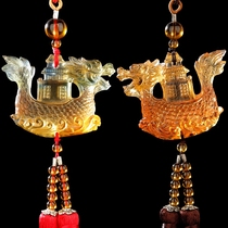 Easy Minju Glazed Sailing Dragon Boat One Sails Smooth Car Hang Car Pendant Superior Car Pendant Accessories Pendant Accessories