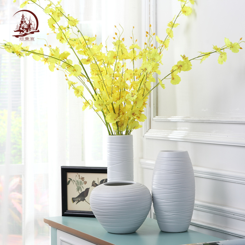 I and contracted ceramic vase handicraft furnishing articles European ideas of dry flower arrangement sitting room home decoration