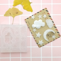 Drip Glue UV Glue Clay Mold Accessories New Mirror White Clouds Moon Stars Starry Sky Series Decorated Silicone Molds