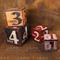 Retro antique cupboards shop window hem Bar Decorations Photography Props American Countryside Coffee House Creative Boxes