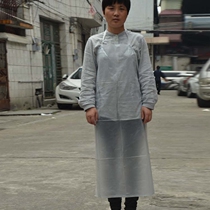 Apron Kitchen Waterproof Simple white Anti-oil Transparent Sleeveless work Anti-fouling Mens and womens restaurant Hotel Plastic