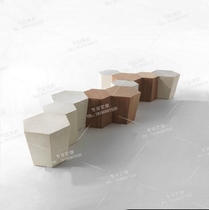 Nordic solid wood pier wooden bench living room wooden pile wooden pier bench side bench tail stool wearing shoes stool small corner tree Pier