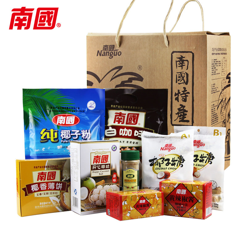 【天猫】 海南特产 南国食品 香烤原味炭烤休闲零食椰片60g干香脆椰子