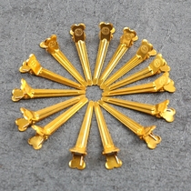 Color small mark metal stainless steel long mouth clamping dishhair clamping clamping clamp push ripple flat clamp