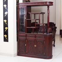 Yugu Xuan Red Wood Furniture Blackwood Cabinet Indonesia Black - acid Branch Division Cabinet Wine - Leaf Hornet Cabinet Red Wine Cabinet